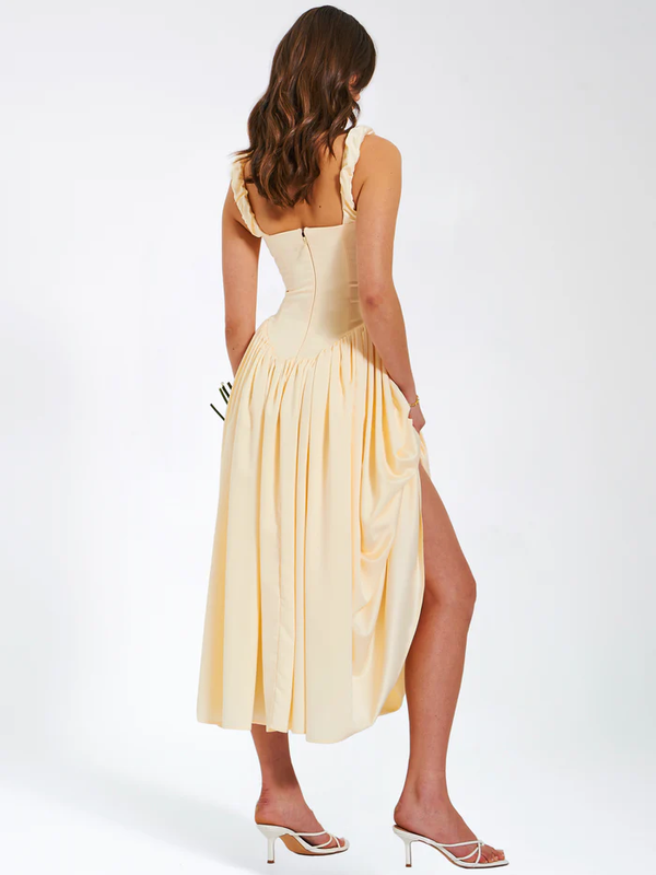 Victoria Satin Maxi Sundress