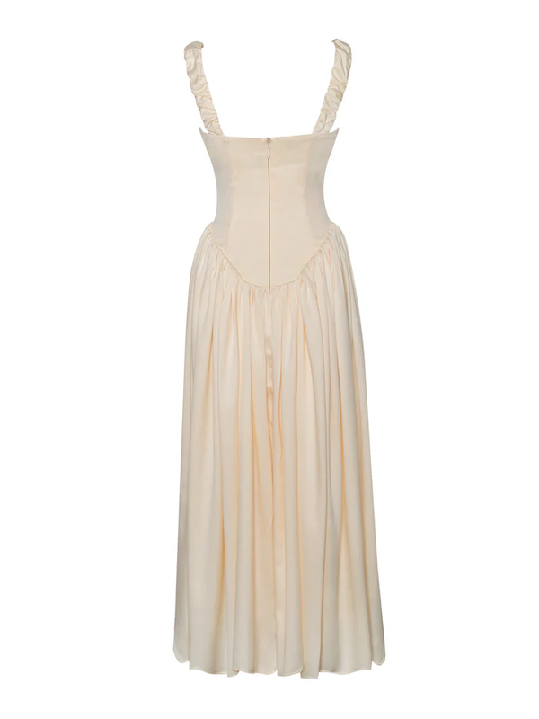 Victoria Satin Maxi Sundress